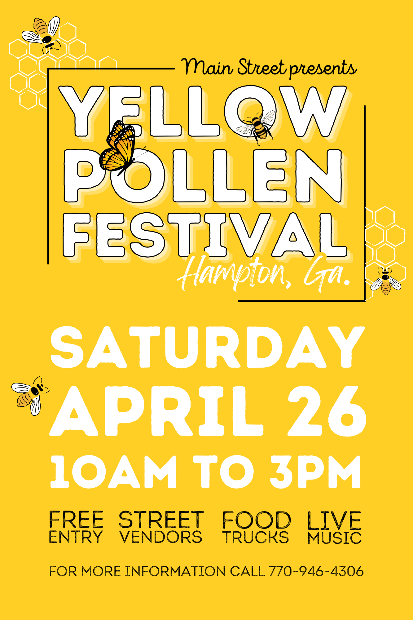 Posters - Yellow Pollen Festival (12 x 18 in)